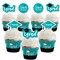 Big Dot of Happiness 2026 Teal Graduation Cupcake Decoration - Party Cupcake Wrappers and Treat Picks Kit - Set of 24